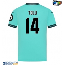 Moški Nogometni dresi Wolves Tolu Arokodare #14 Gostujoči 2025-26 Kratek Rokav